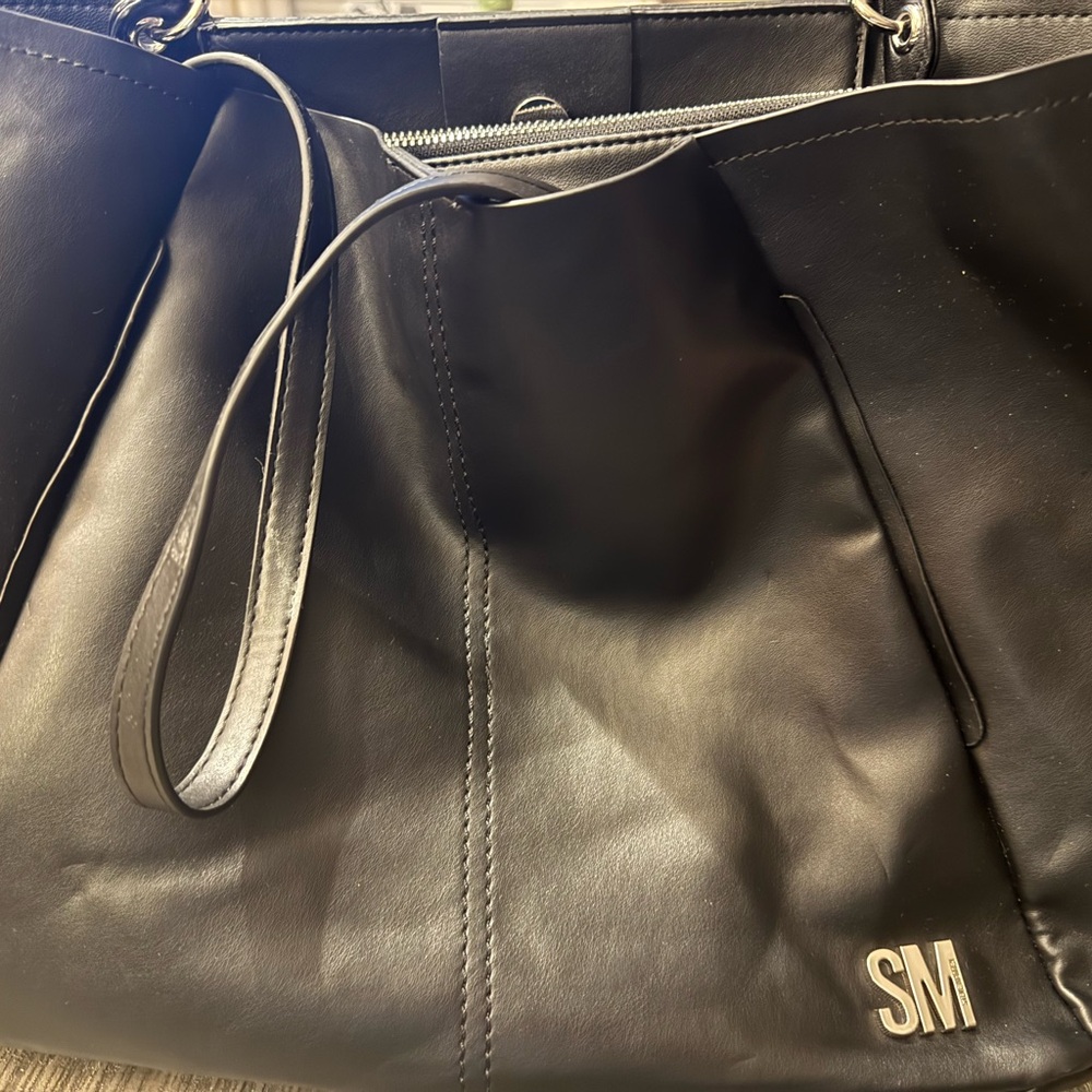 Steve Madden Black Leather Handbag